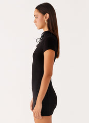 Time Capsule Cut Out Mini Dress - Black