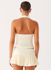 Vegas Nights Low Rise Skort - Yellow