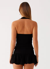 Vegas Nights Low Rise Skort - Black