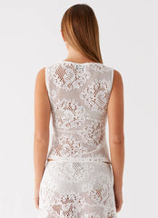 Virelle Lace Top - Ivory