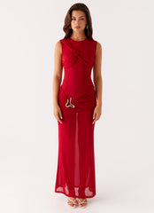 Worldwide Maxi Dress - Raspberry