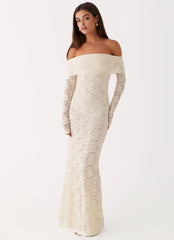 Yours Always Lace Maxi Dress - Ivory