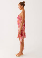 Brooks Mini Dress - Flamingo Fling
