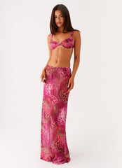 Camellia Maxi Skirt - Lavender Lagoon