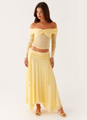 Kirrabilli Midi Skirt - Yellow
