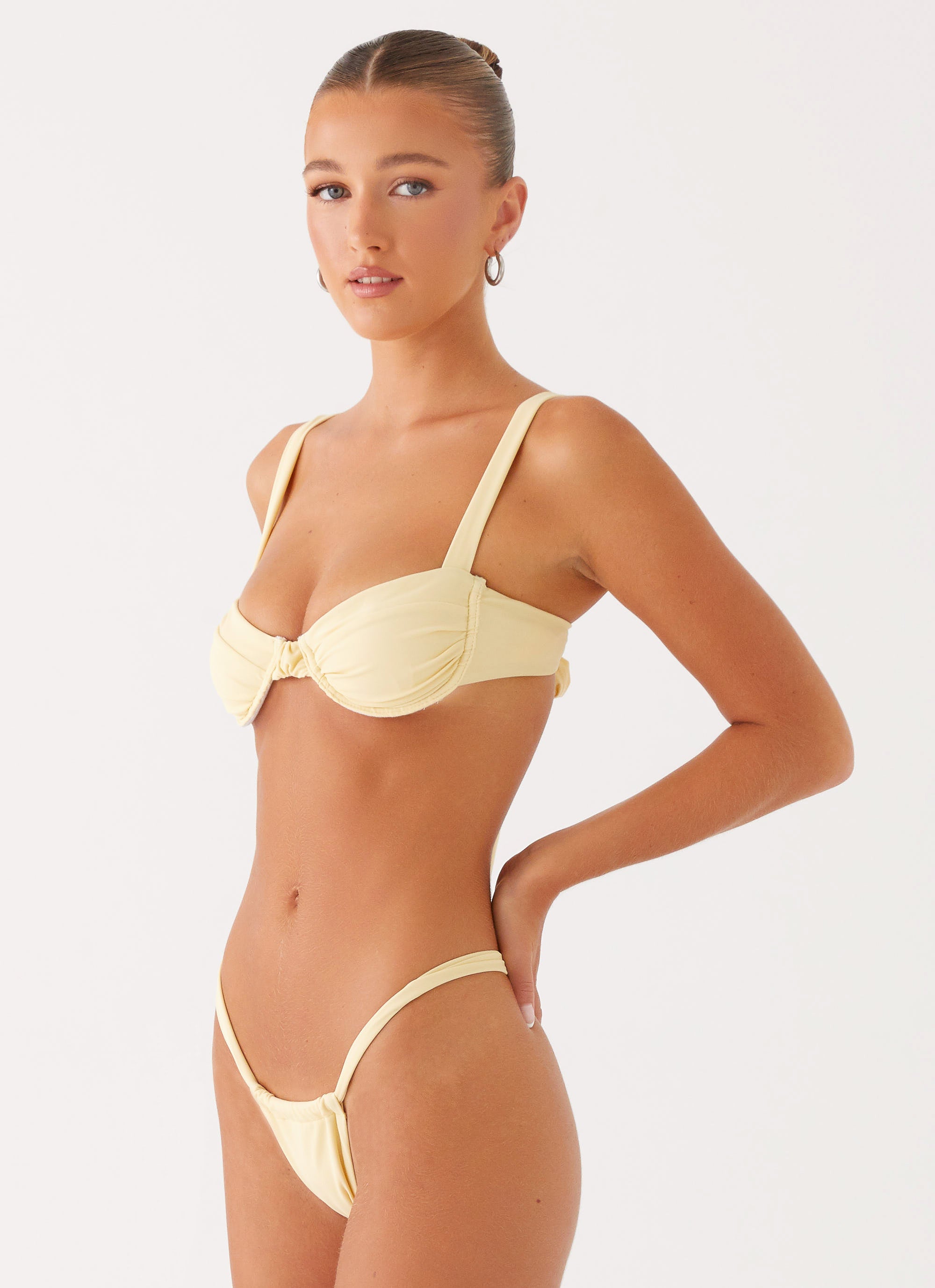 Airlie Scrunch Bikini Bottoms - Yellow