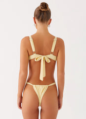 Airlie Scrunch Bikini Bottoms - Yellow
