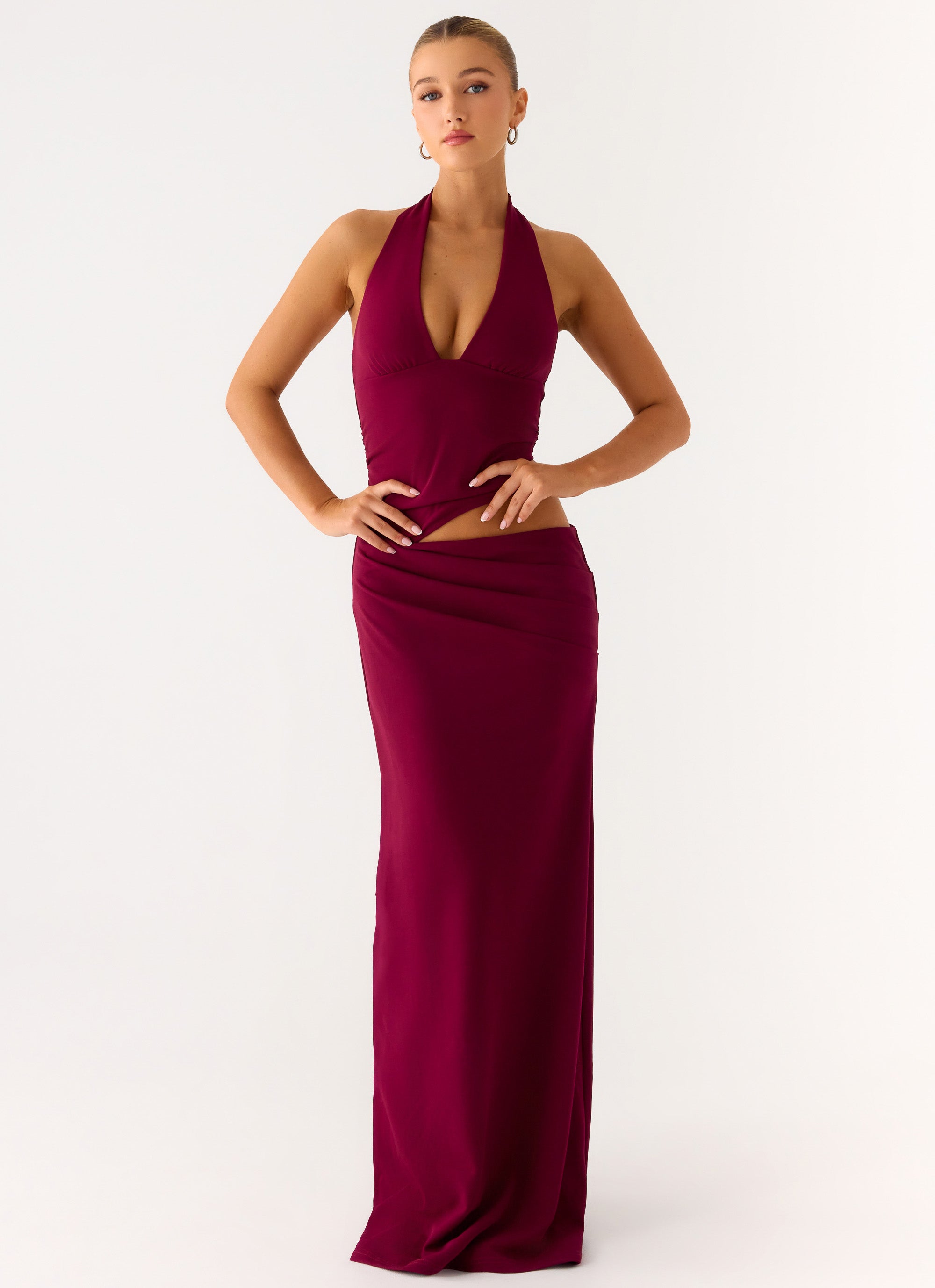 Almost Love Maxi Dress - Plum