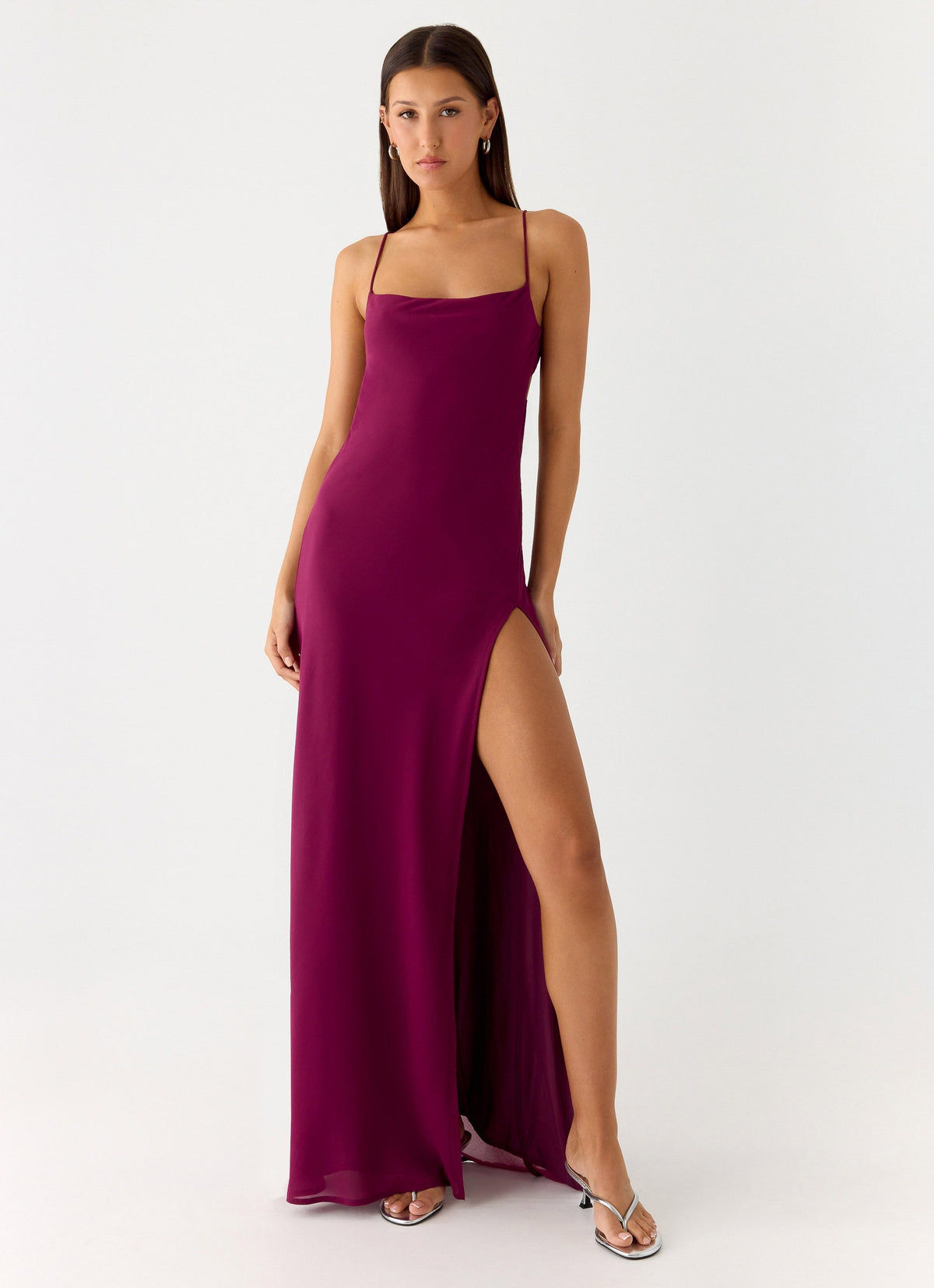 Alouette Maxi Dress - Plum