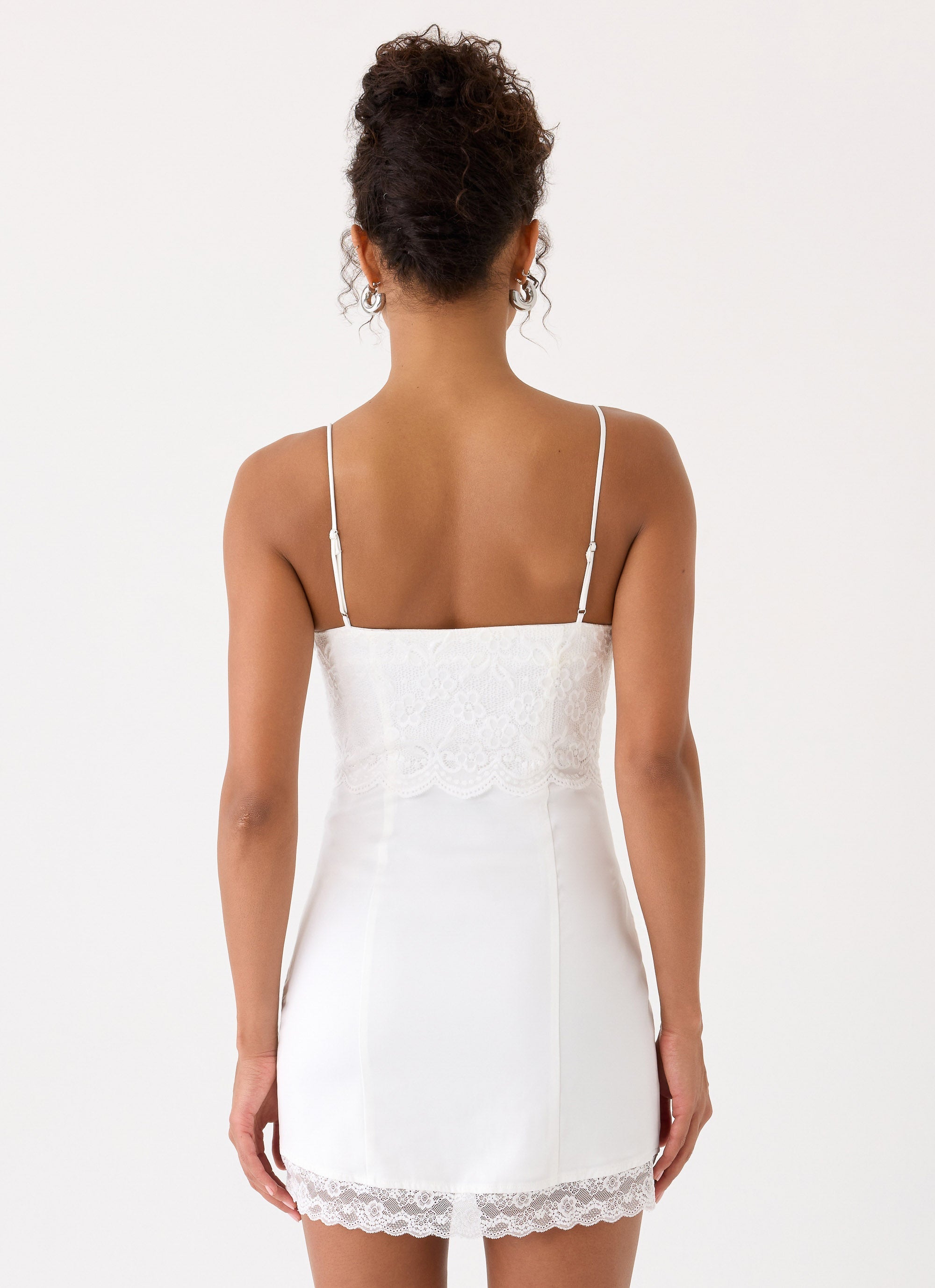 Aloura Lace Mini Dress - White