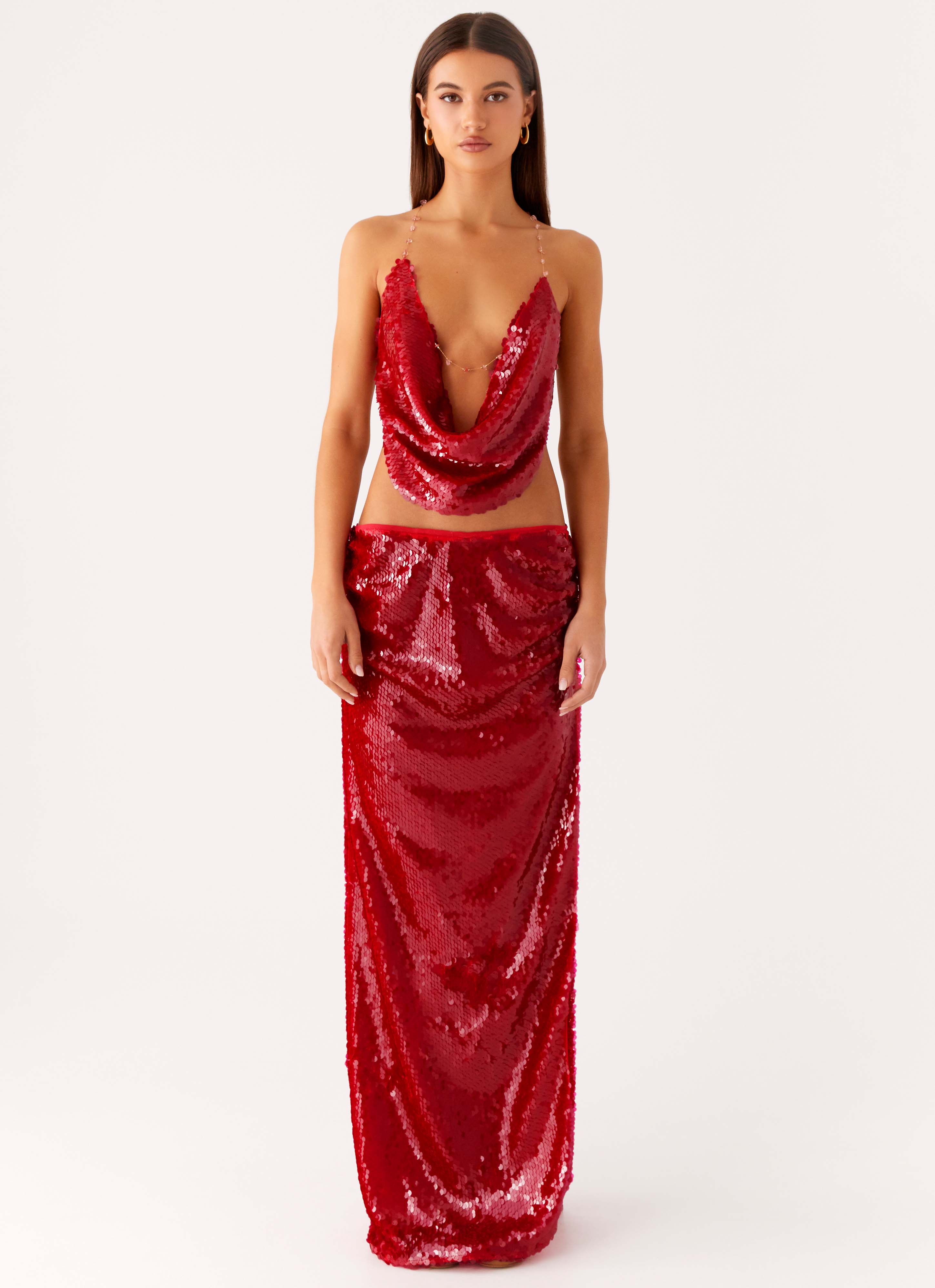 Amosa Maxi Skirt - Fuchsia