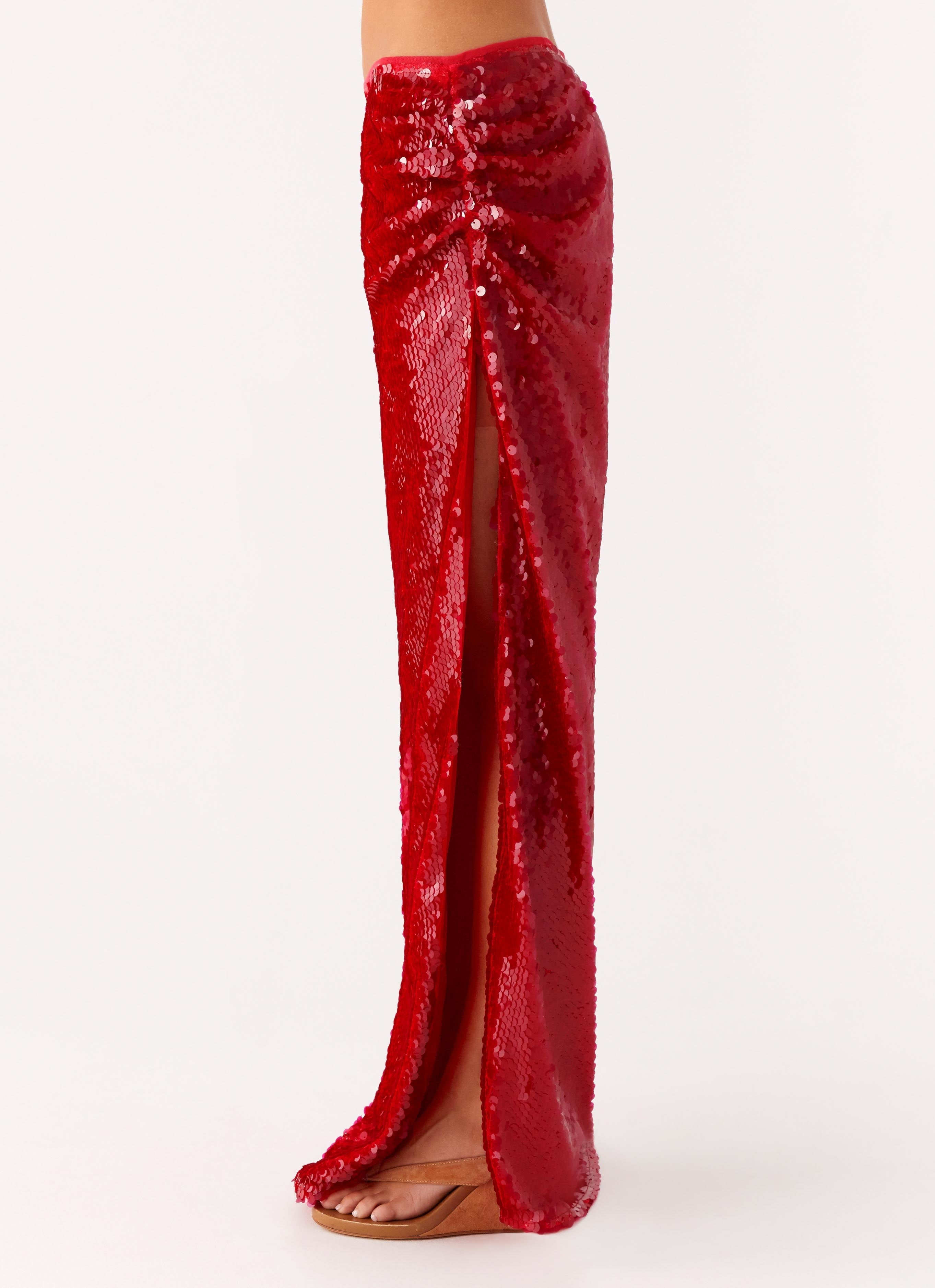 Amosa Maxi Skirt - Fuchsia