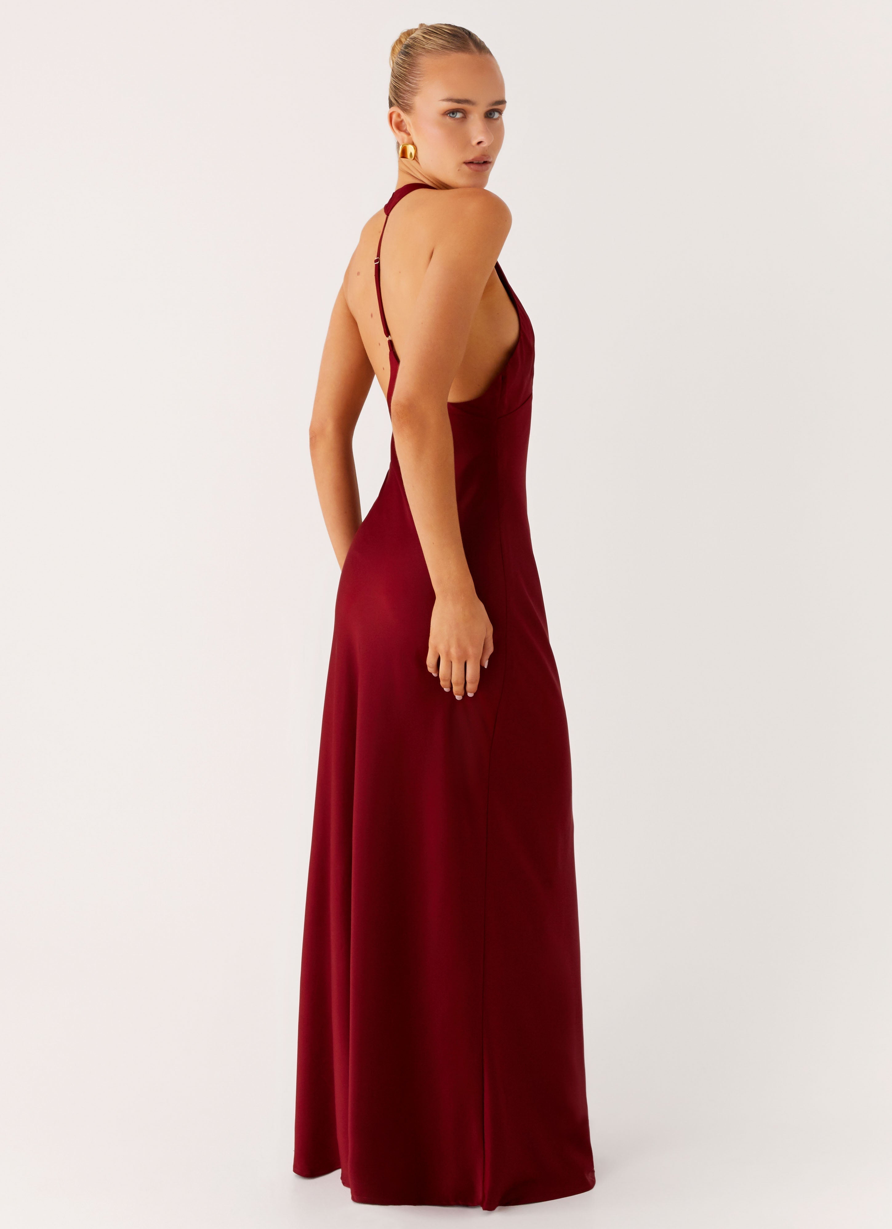 Angie Maxi Dress - Burgundy