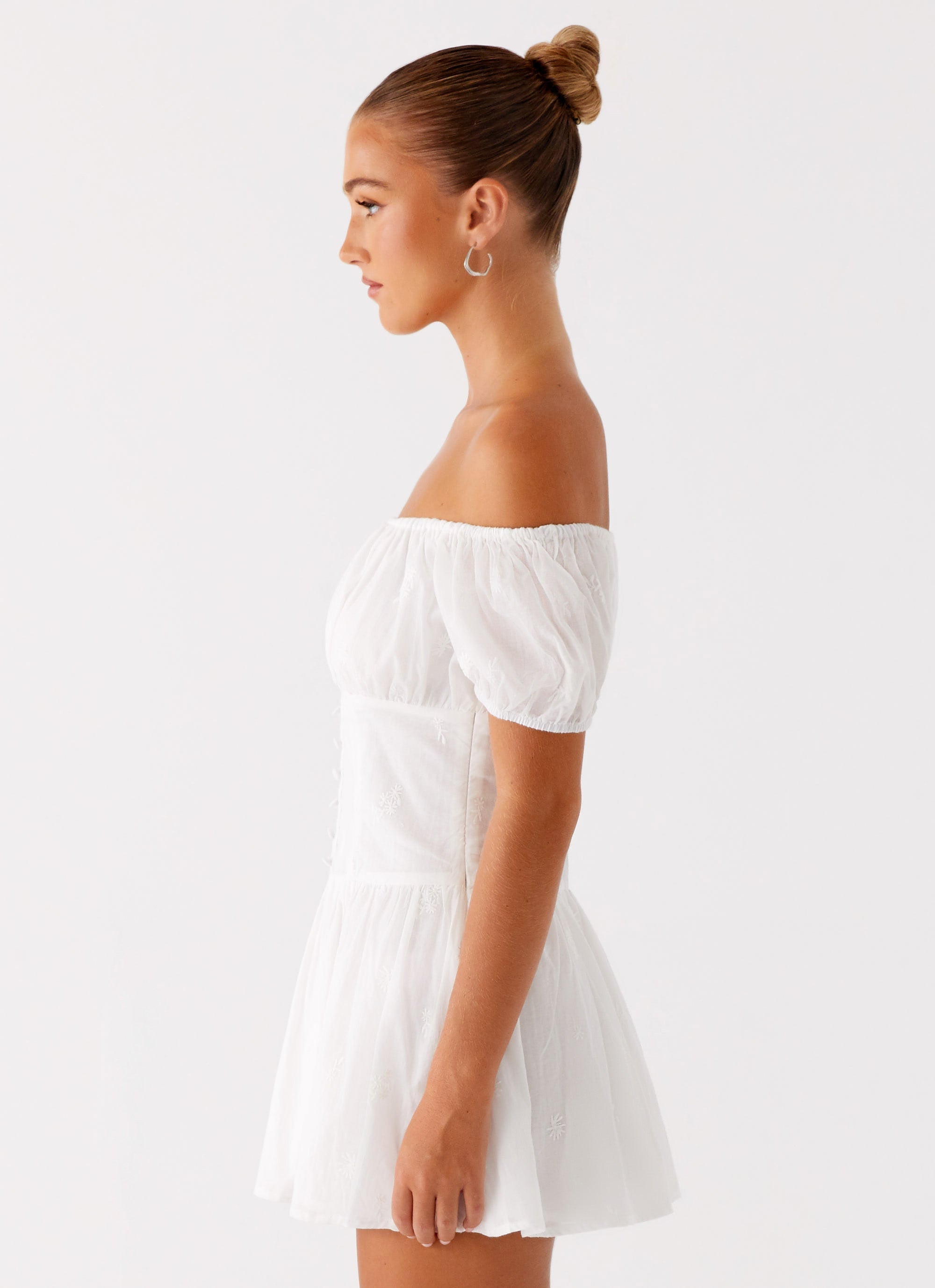Anthem Cotton Mini Dress - Ivory