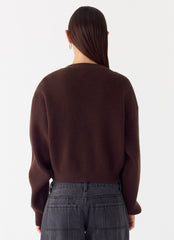 Ashby Knit Sweater - Chocolate