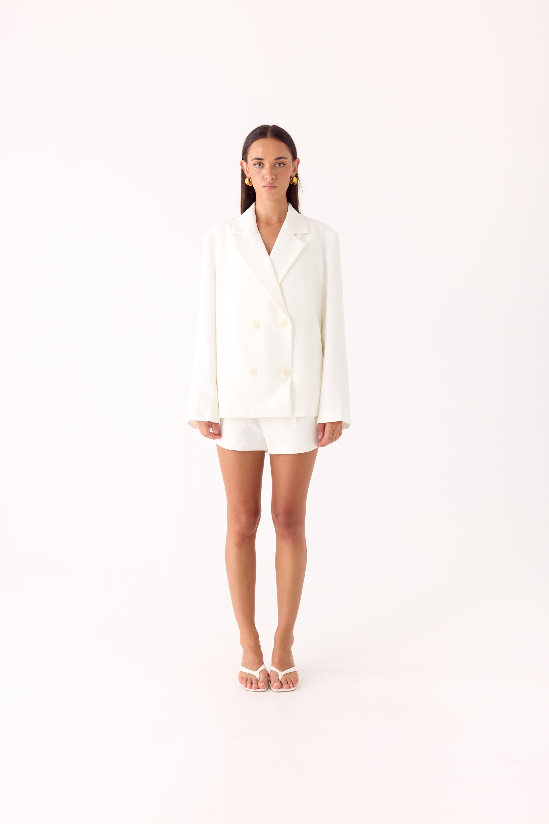Asher Suiting Blazer - White