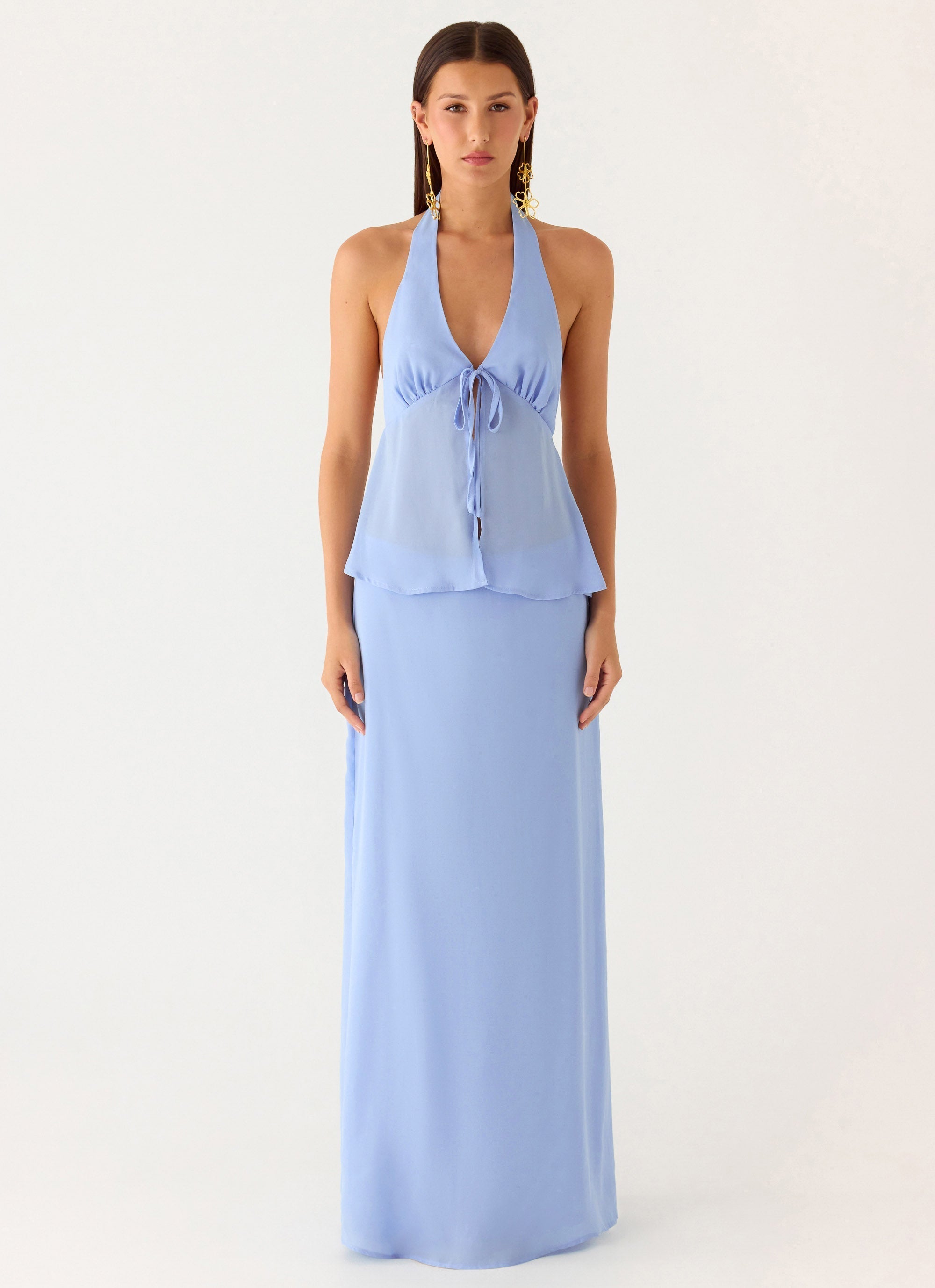 Ashlea Maxi Skirt - Periwinkle