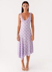 Asteri Midi Dress - Lavender Meadow
