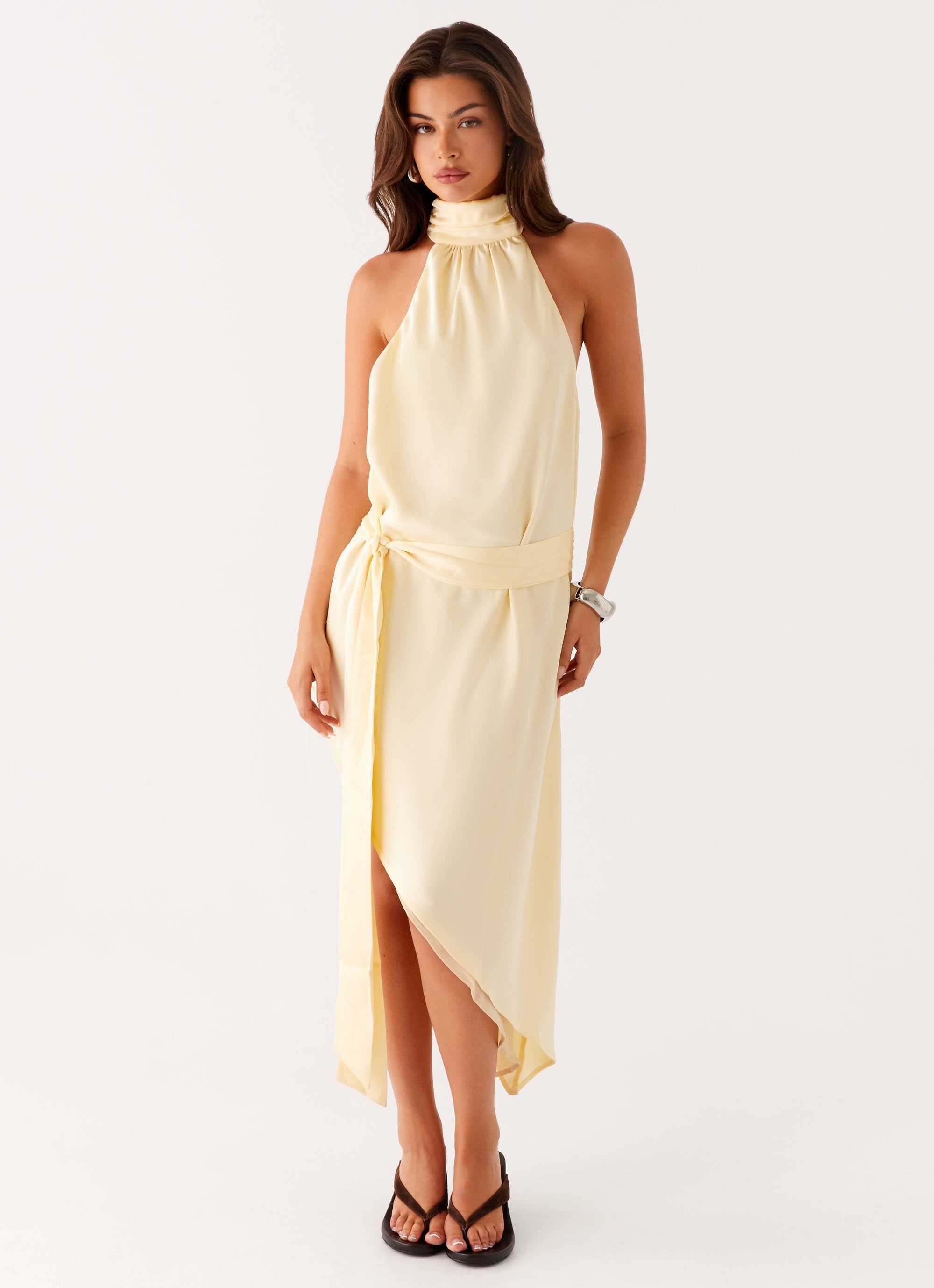 Atlantic Midi Dress - Yellow