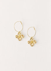 Aulora Flower Earrings - Gold
