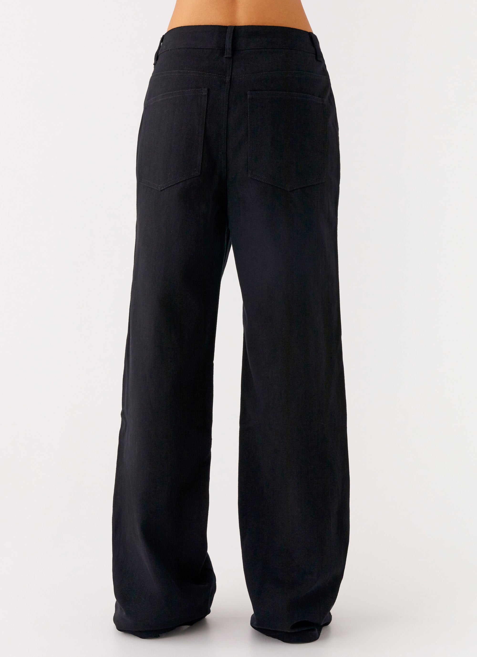 Back Again Straight Leg Denim Jeans - Black