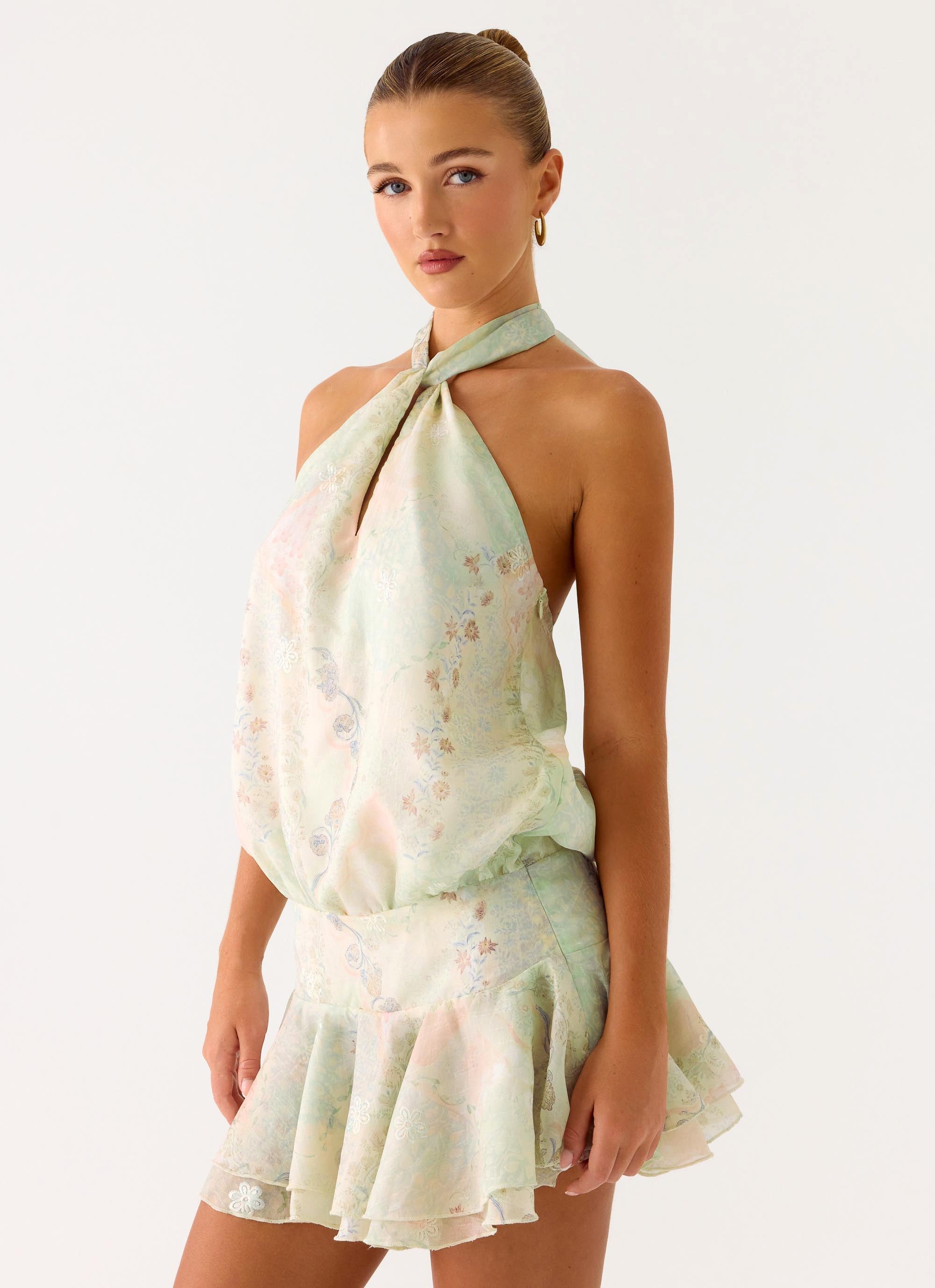 Beginning Mini Dress - Mystic Paisley