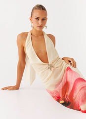 Belivia Maxi Dress - Yellow Bloom