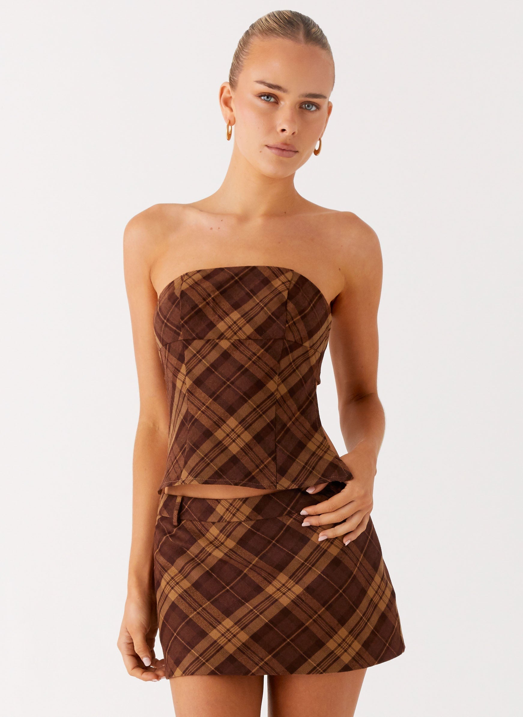 Benson Mini Skirt - Plaid