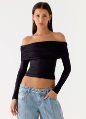 Better Now Long Sleeve Top - Black