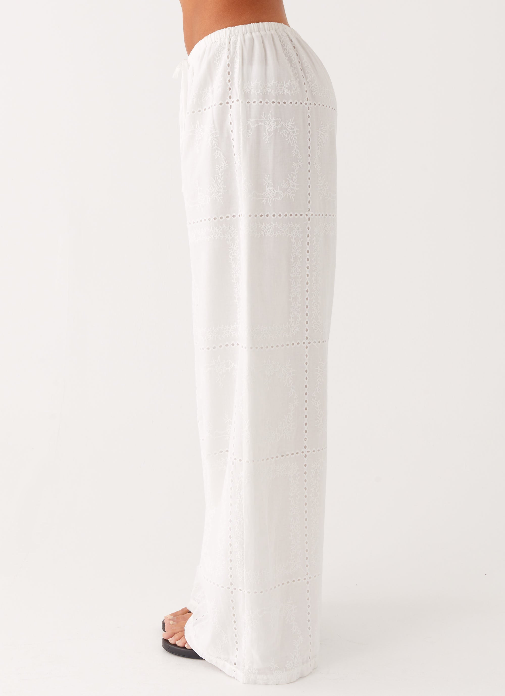 Bille Low Rise Pants - White