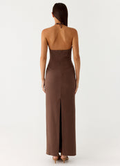 Bloomers Maxi Dress - Brown