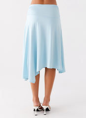 Brisa Midi Skirt - Turquoise