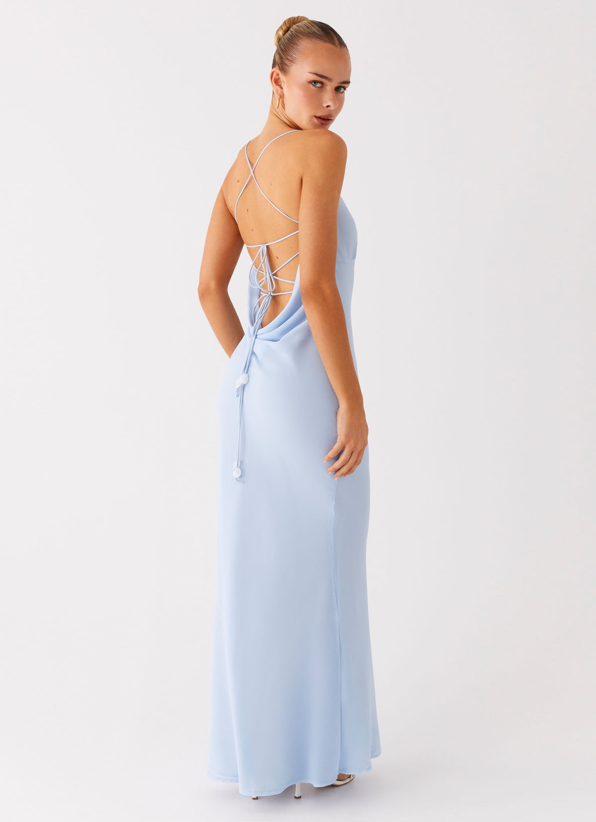 Cabello Maxi Dress - Pale Blue