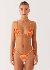 Calista Bikini Bottoms - Orange Stripe