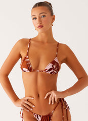 Calista Bikini Top - Cinnamon Palm