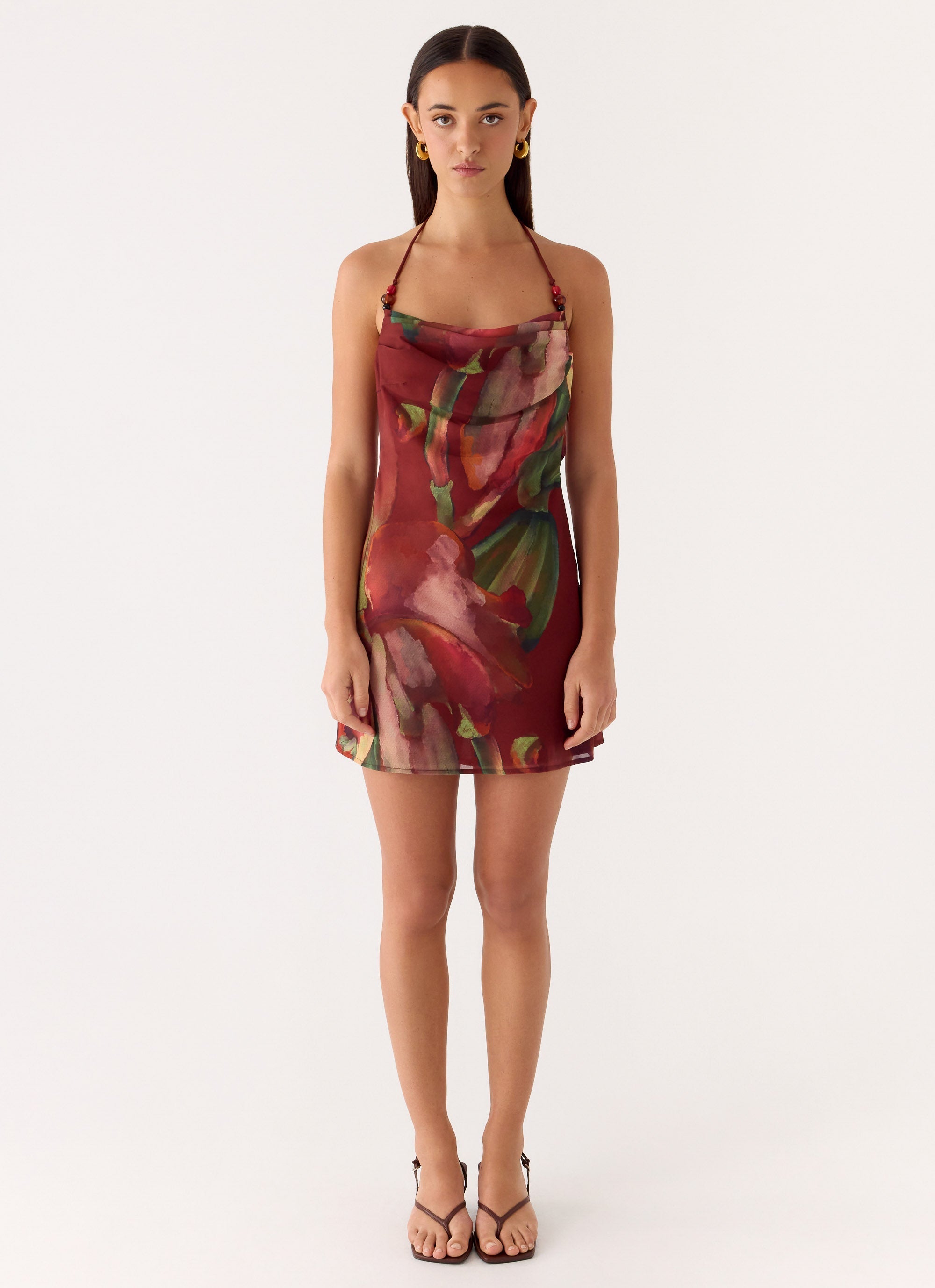 Camilla Cowl Mini Dress - Cuba Cuba