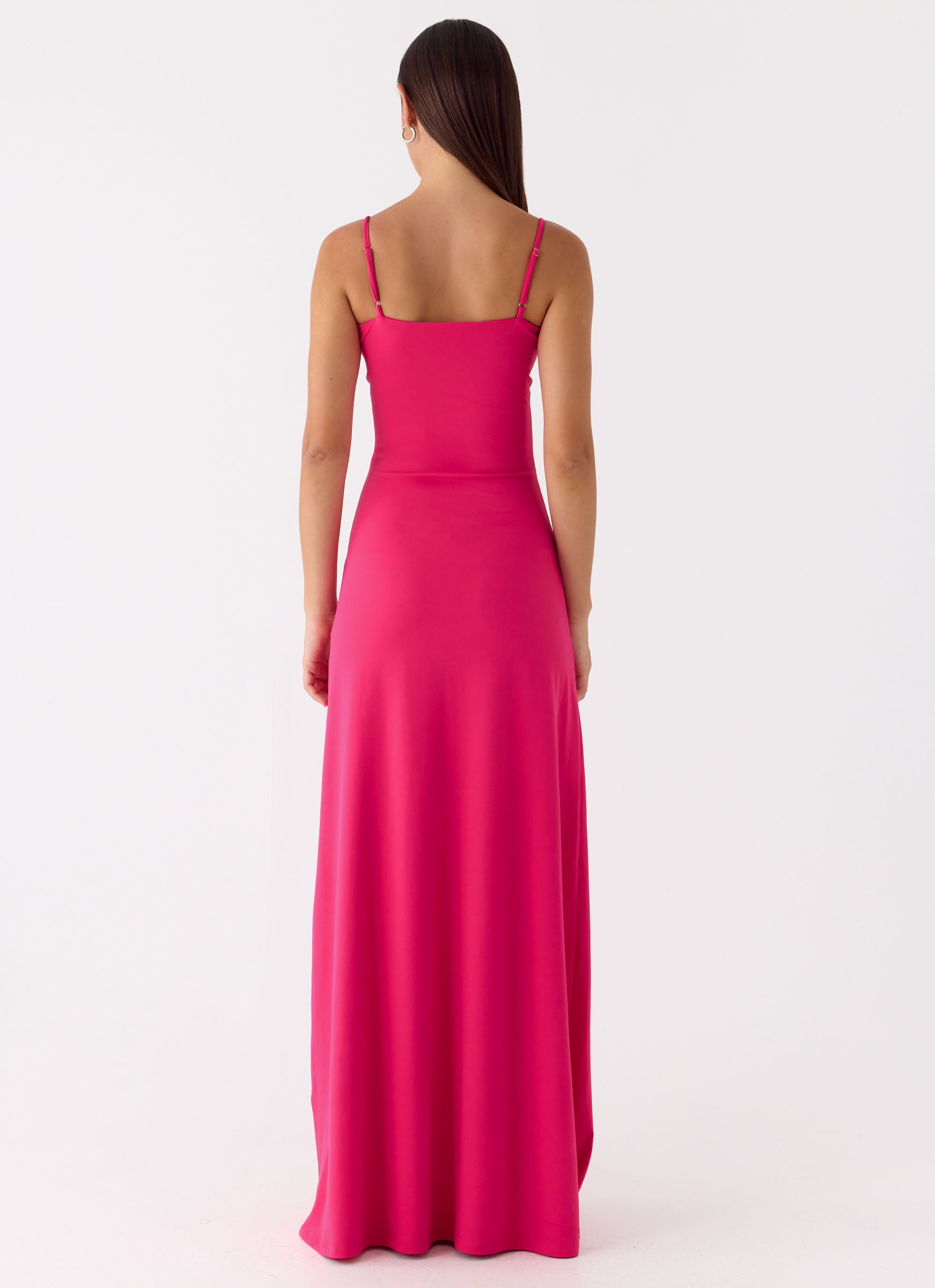 Carmine Embellished Maxi Dress - Fuchsia