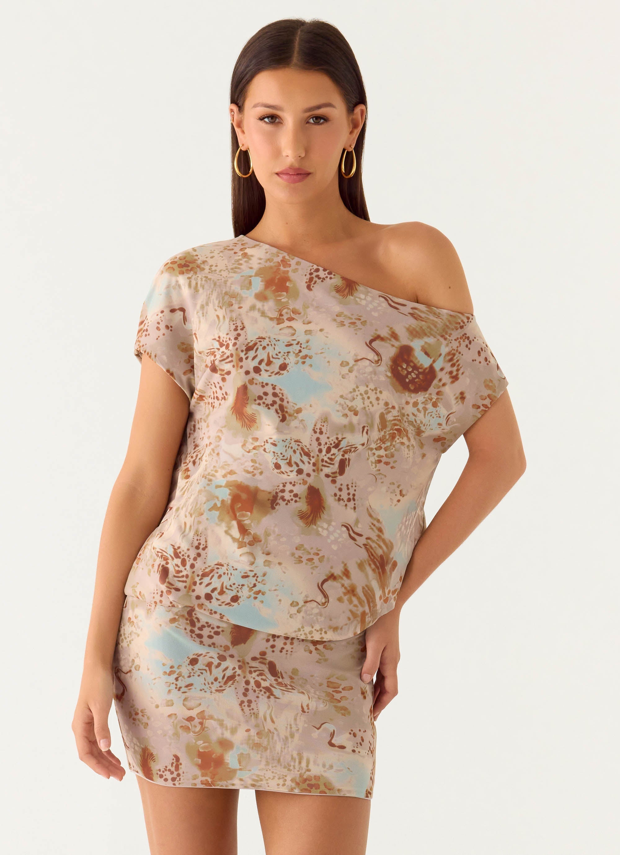 Cinema Mini Dress - Desert Blur