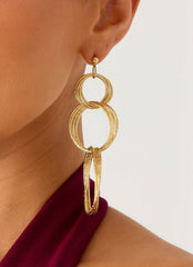 Circuit Earrings - Gold
