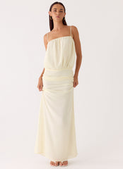 Citrus Kiss Maxi Dress - Baby Yellow
