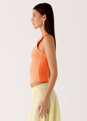 Cladena Top - Apricot