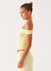 Coleman Knit Top - Yellow
