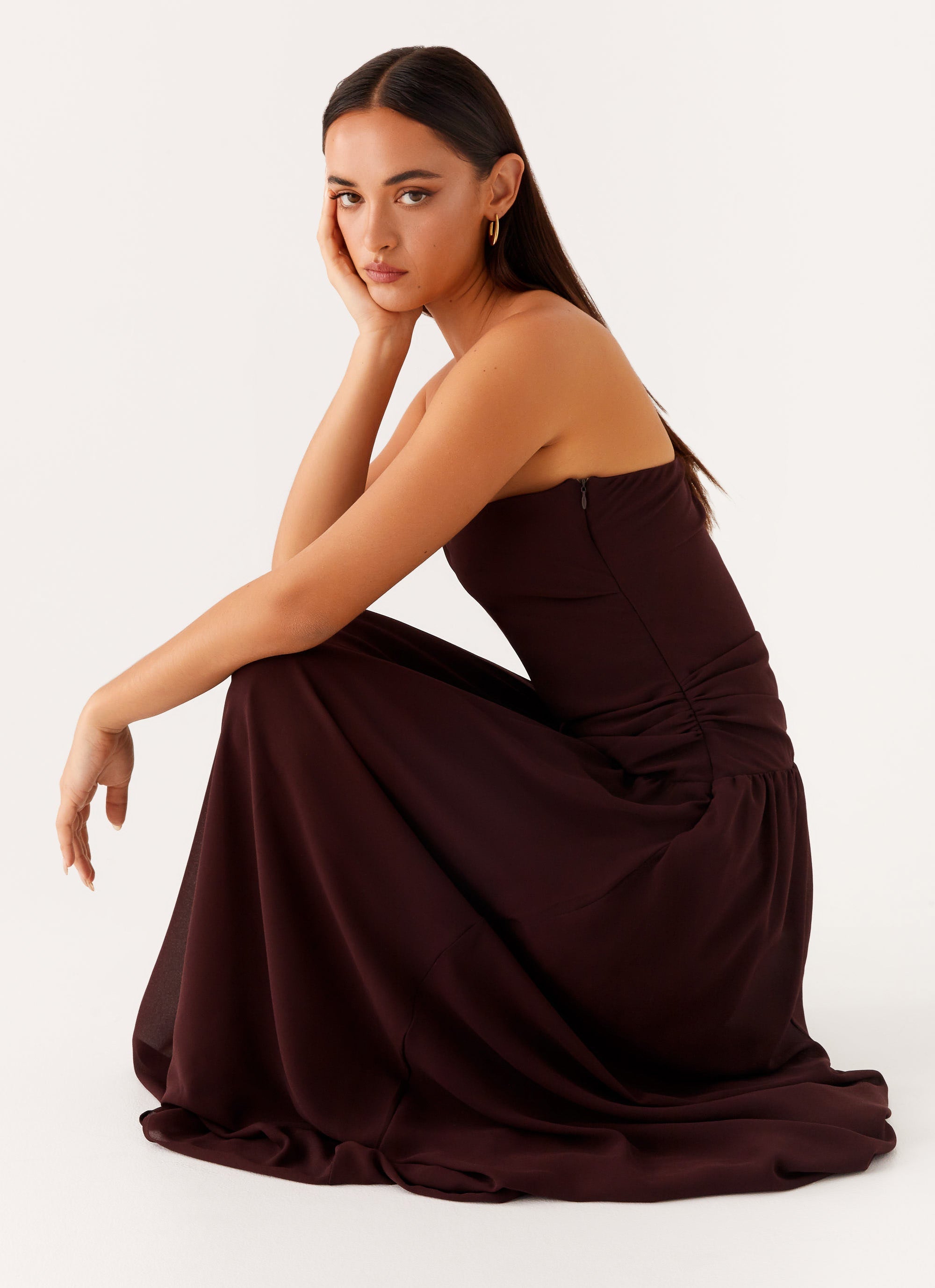Covia Strapless Maxi Dress - Dark Chocolate