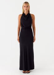 Crazy Over Me Maxi Dress - Black