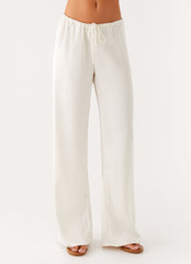 Deacon Low Rise Pants - Butter