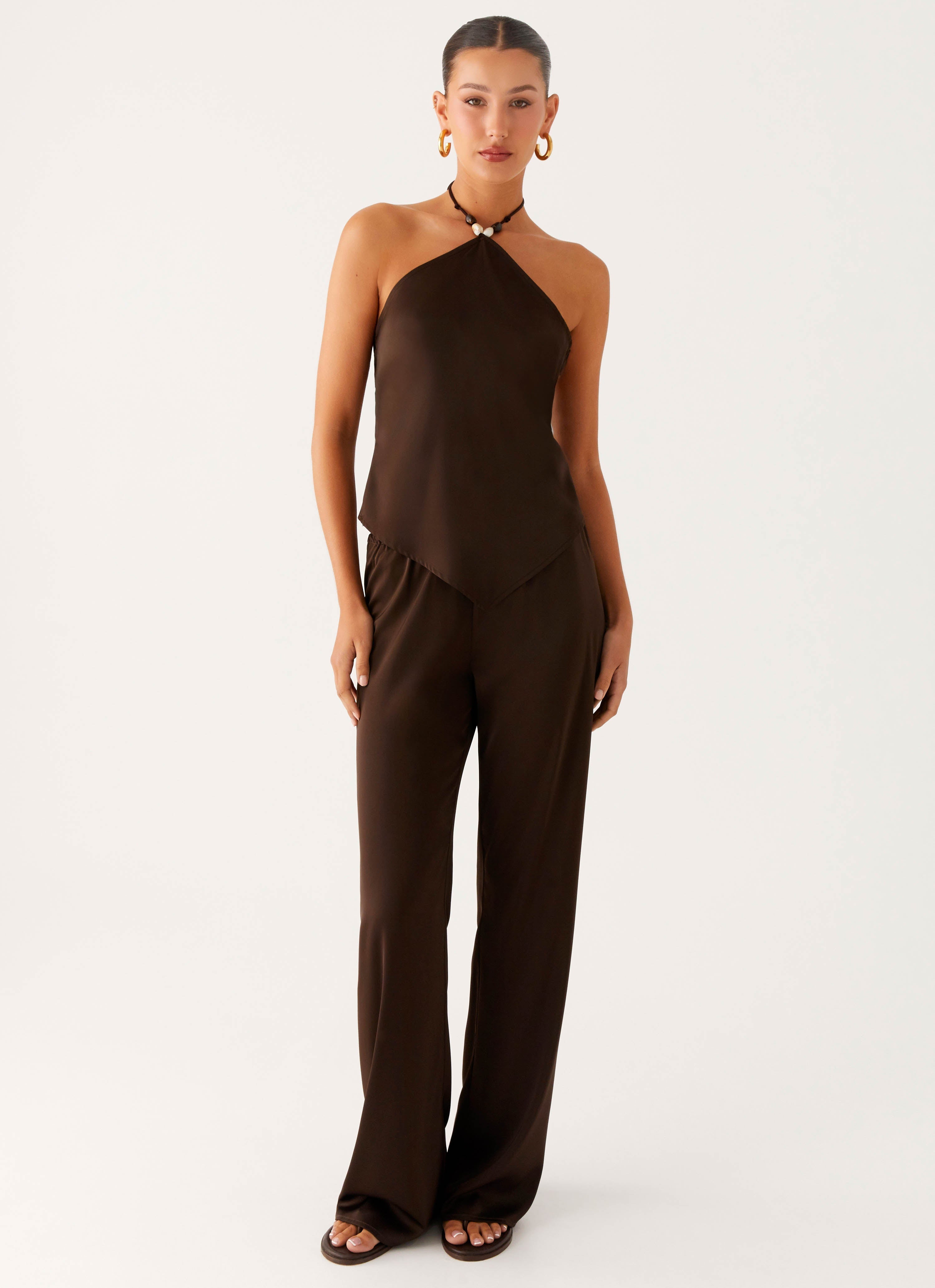 Deacon Low Rise Pants - Chocolate