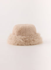 December Bliss Faux Fur Hat - Cream