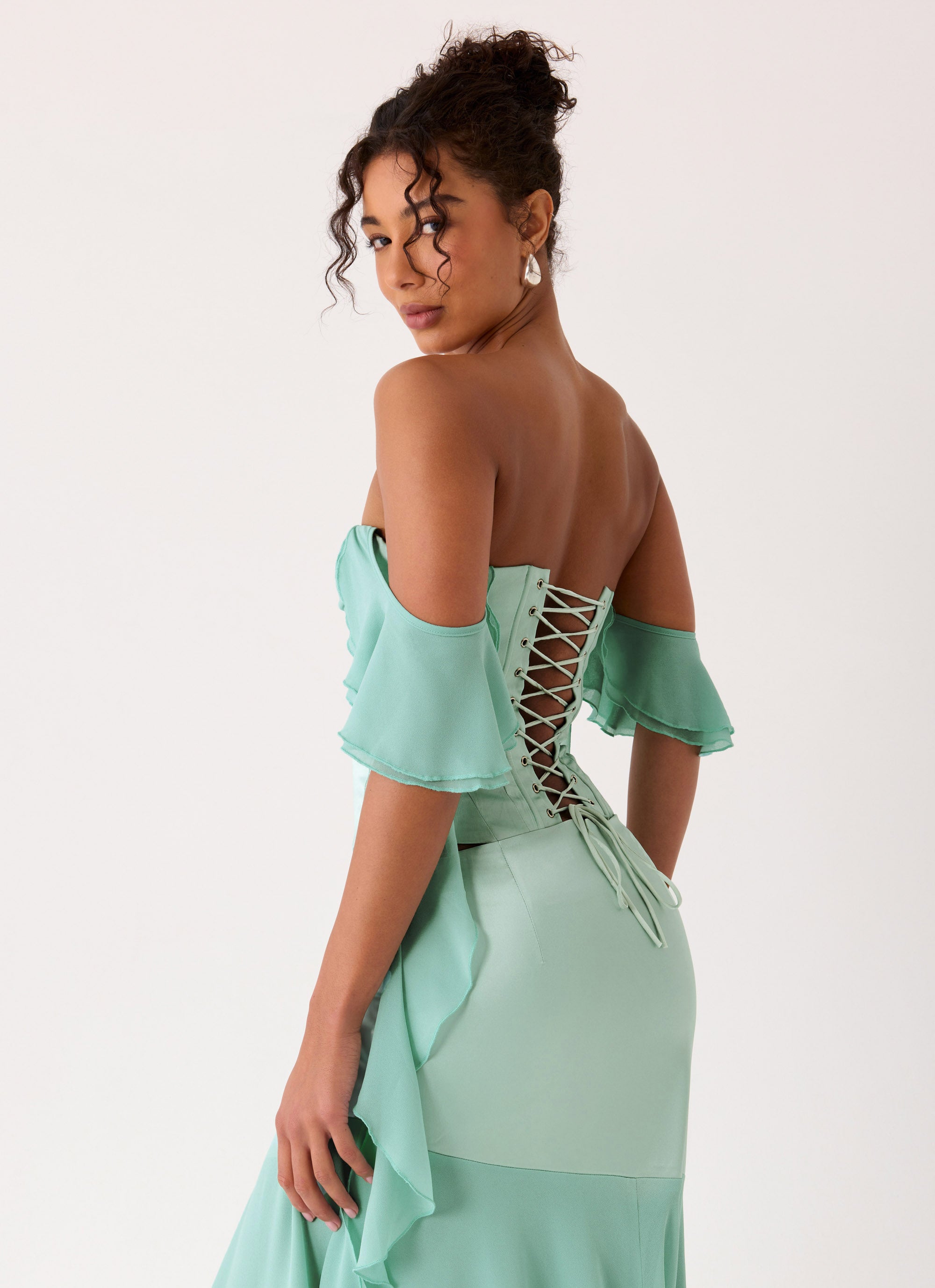 Deenesa Corset Top - Mint