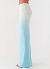 Deep Sea Kiss Maxi Skirt - Blue Ombre
