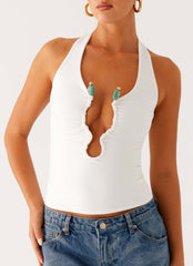 Diego Halter Top - Off White